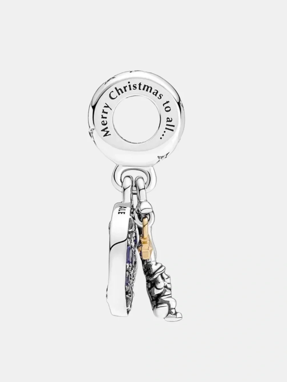 New Santa on the Moon Charm